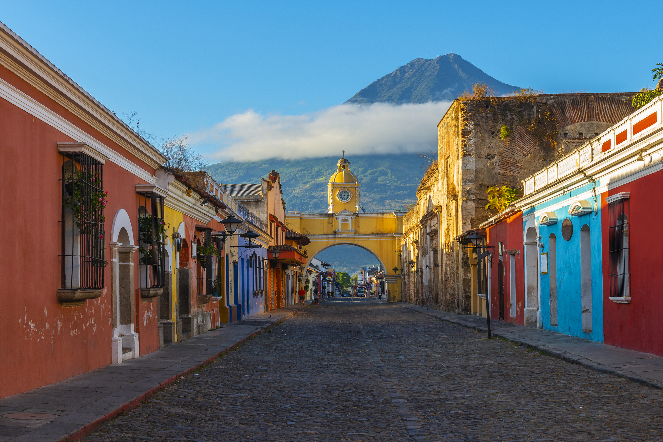 Cityscape of Antigua City, Guatemala